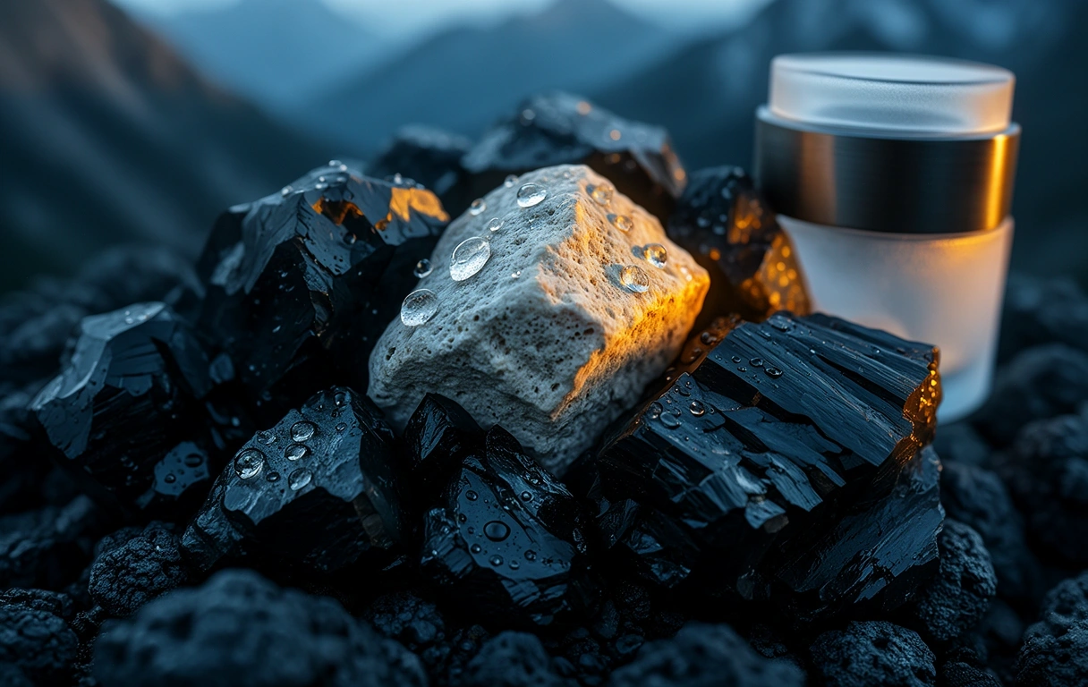 Raw mineral foundations